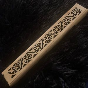 Bamboo incense burner holder / ash catcher
